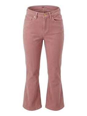 INC High Rise Wide Leg Crop Light Dusty Pink Denim Jeans XS
